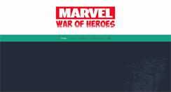 Desktop Screenshot of marvelwarofheroes.com
