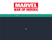 Tablet Screenshot of marvelwarofheroes.com
